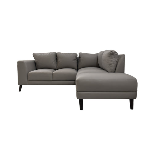 Sala Esquinera Río - Chaise Derecho - Nappa Dark Grey