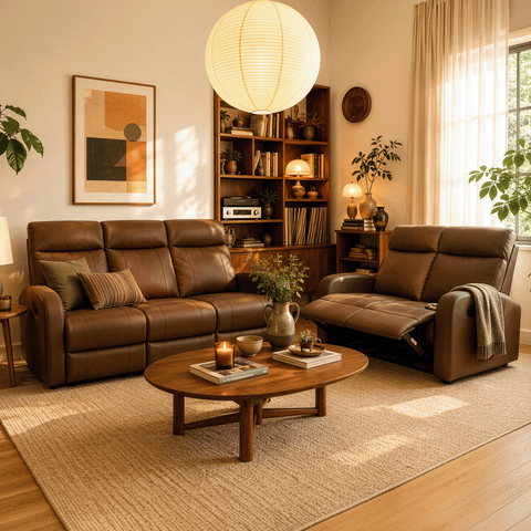 Sala Futura -  Sofá y Love Seat - Chocolate