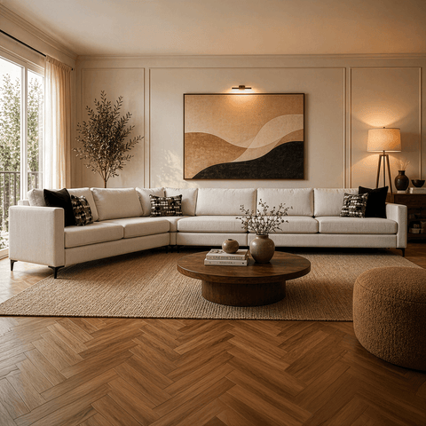 Sala Modular Andes - 4 Pzas - Solid Ivory