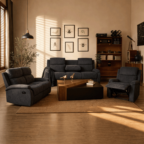Sala Reclinable Waterloo - Sofá, Love Seat y Sillón