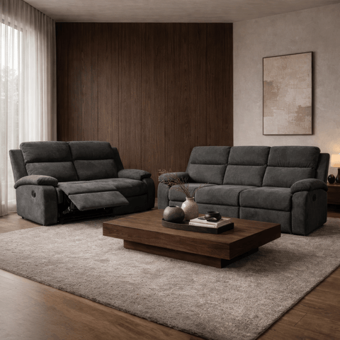 Sala Waterloo - Sofá y Love Seat (4 reclinables)