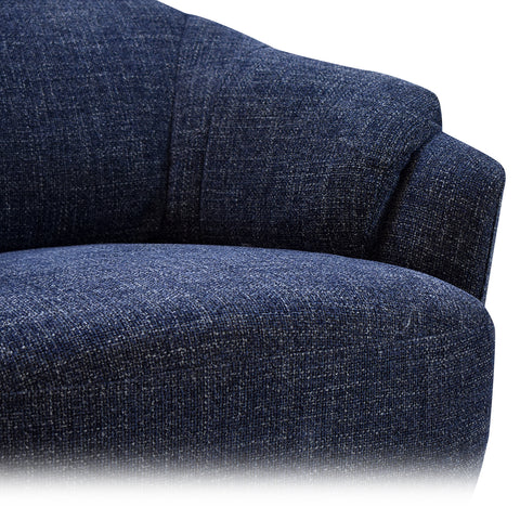 Sillón Giratorio Savoy con Taburete - Gris