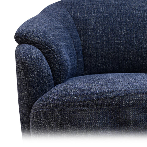 Sillón Giratorio Savoy con Taburete - Gris