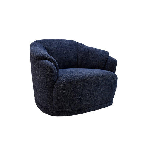 Sillón Giratorio Savoy con Taburete - Gris