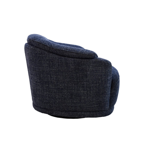 Sillón Giratorio Savoy con Taburete - Gris