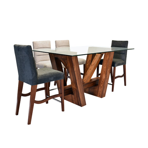 Antecomedor Sidney 6 Bancos (4 Beige -2 Grises)