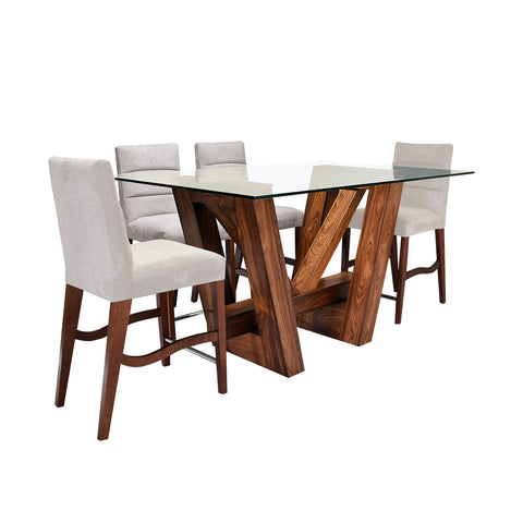 Antecomedor Sidney 6 Bancos Beige