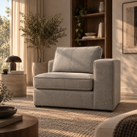 Sillón Con Brazo Izq Tokio - Malta Zinc