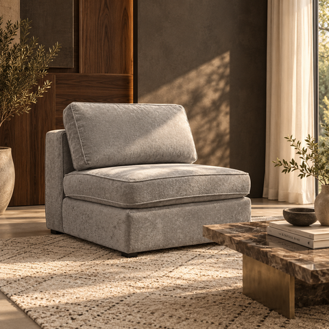 Sillón Sin Brazo Tokio - Malta Zinc
