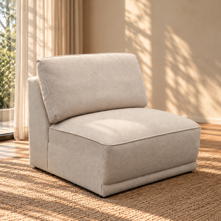 Sillón Sin Brazos Brescia - Beige