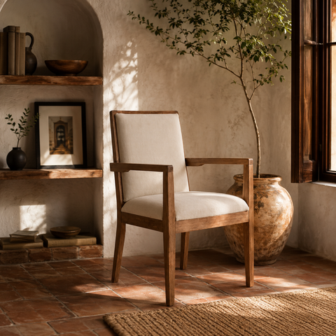 Silla London - Tapiz Beige Parota