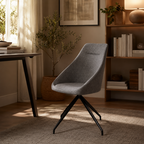 Silla Odger Giratoria - Linen Gris