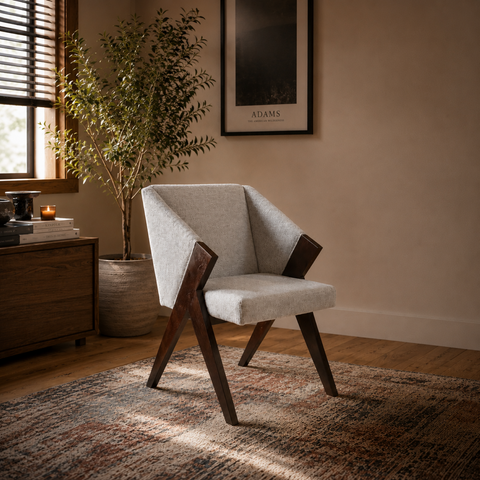 Silla Santorini - Chenille Snow White