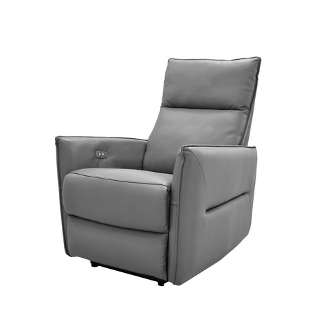 Sillón Reclinable Eléctrico Bianchi - Piel Gris