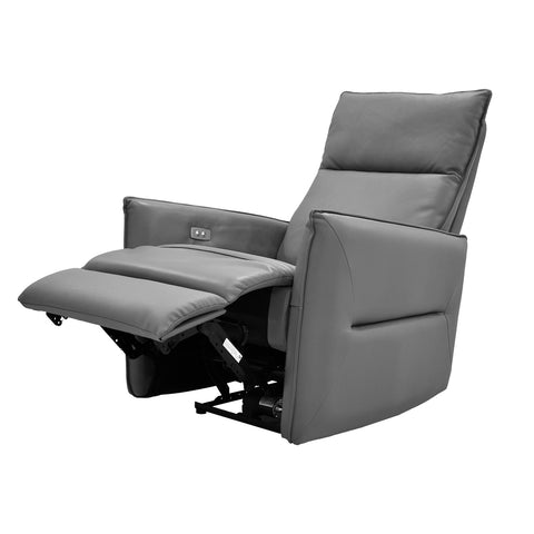 Sillón Reclinable Eléctrico Bianchi - Piel Gris