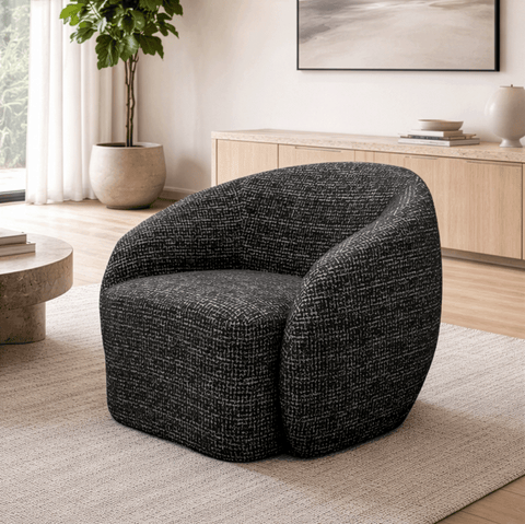 Sillón Vika - Tela  Negro