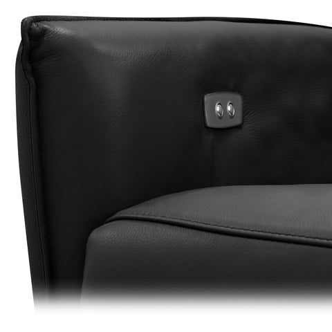 Sillón Reclinable Eléctrico Bianchi - Piel Gris