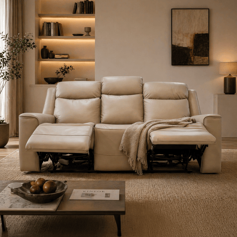 Sofá Coral  Reclinable - Tactopiel Taupe