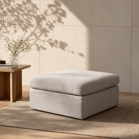 Taburete Cushy - Tela Bruna Ivory