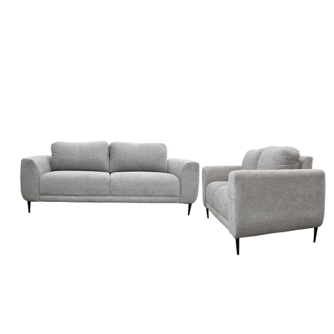 Sala Valencia - Sofa y Love Seat - Osi Silver