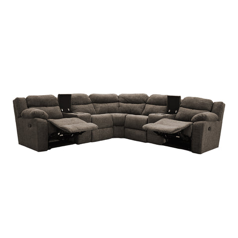 Sala Esquinera  Modular Vectra  Reclinable - Gris