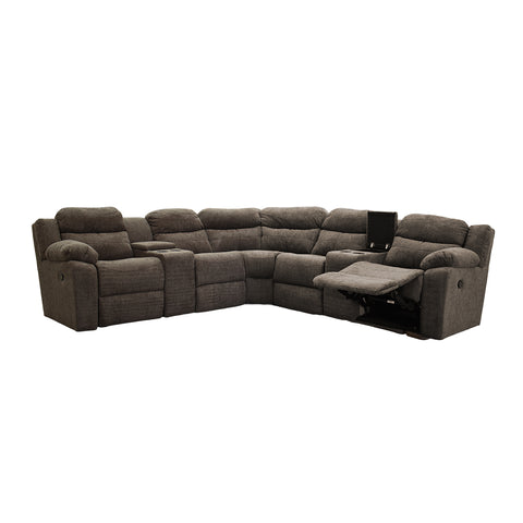 Sala Esquinera  Modular Vectra  Reclinable - Gris