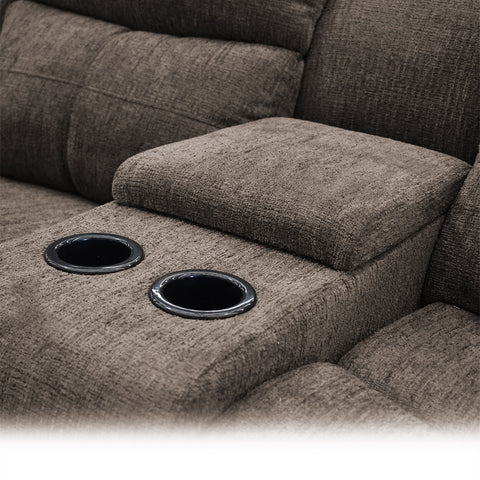 Sala Esquinera  Modular Vectra  Reclinable - Gris