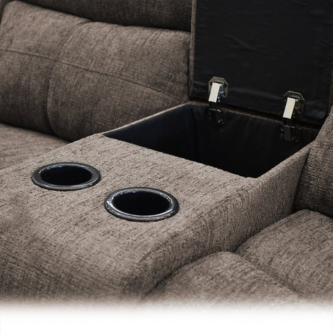 Sala Esquinera  Modular Vectra  Reclinable - Gris