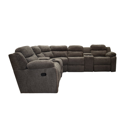 Sala Esquinera  Modular Vectra  Reclinable - Gris