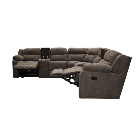 Sala Esquinera  Modular Vectra  Reclinable - Gris