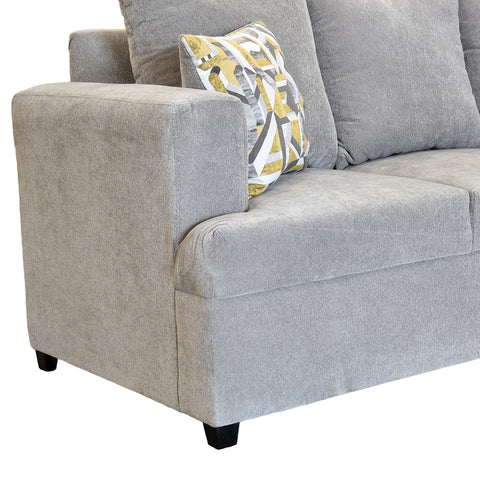 Sala Alejandria - Sofa y Love Seat - Baloo Silver