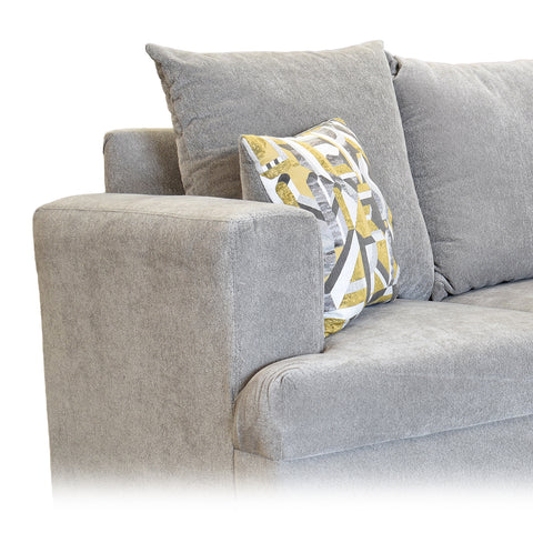 Sala Alejandria - Sofa y Love Seat - Baloo Silver
