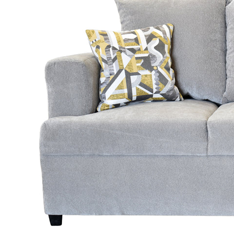 Sala Alejandria - Sofa y Love Seat - Baloo Silver