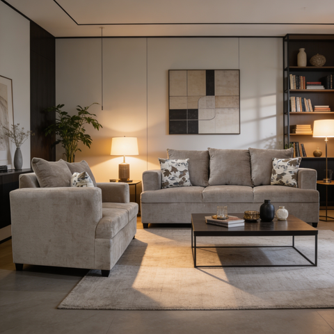 Sala Alejandria - Sofa y Love Seat - Baloo Bark