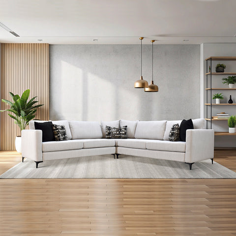 Sala Modular Andes - 3 Pzas - Solid Ivory