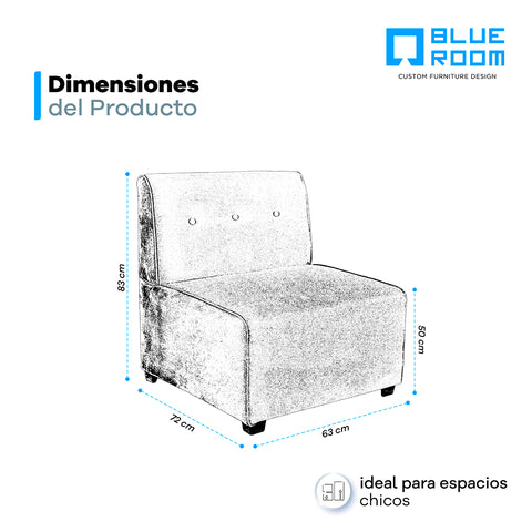Sillón Arezzo - Terciopelo Negro