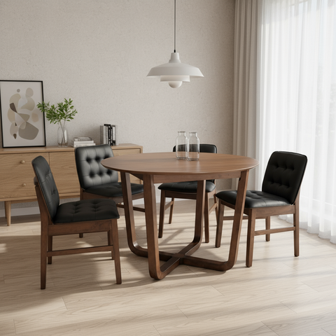 Comedor Arlo 4 Personas - Nogal