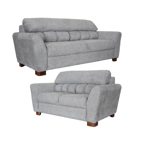 Sala Ayda - Sofá y Love Seat - Tela Milan Gray