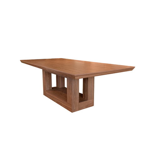 Comedor Bagdad Nogal 8 Sillas (6 Sparta Silver y 2 Sparta Smoke)