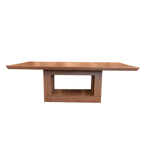 Comedor Bagdad Nogal 8 Sillas (6 Sparta Silver y 2 Sparta Smoke)