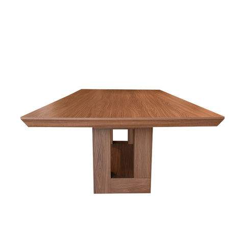 Comedor Bagdad Nogal 8 Sillas (6 Sparta Silver y 2 Sparta Smoke)