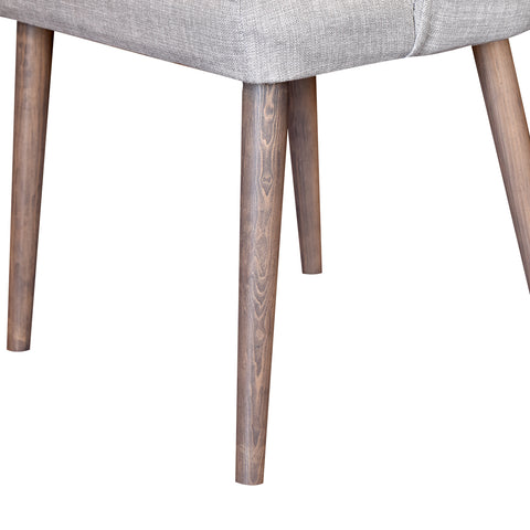 Comedor Bagdad Nogal 8 Sillas (6 Sparta Silver y 2 Sparta Smoke)