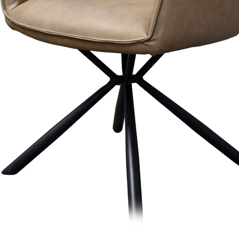 Silla Bardoni - Tacto Piel Beige