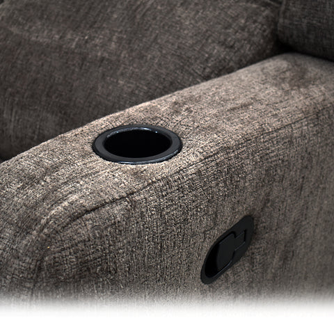 Sala Reclinable Bari - Sofá y Love Seat - Broni Gris