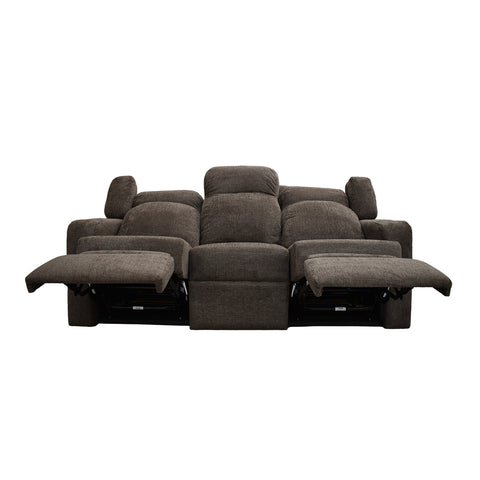 Sala Reclinable Bari - Sofá y Love Seat - Broni Gris