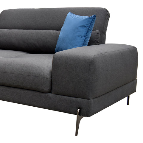 Sala Esquinera Breton Chaise Izquierdo  - Zara Gris