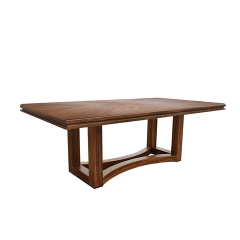 Comedor Brioni 8 Sillas - 2 Beige - 6 Grises - Parota