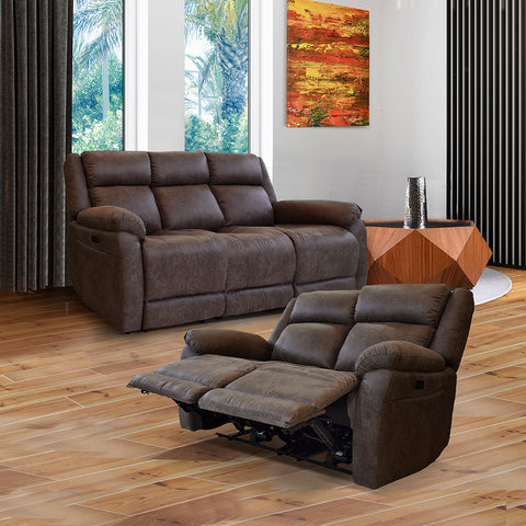 Sala Cameron Reclinable y Electrica - Sofa y Love Seat
