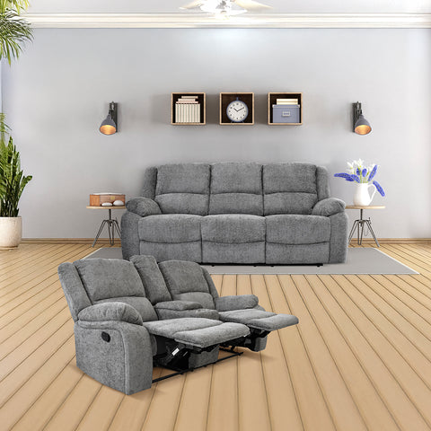 Sala Canyon Reclinable - Sofá y Love Seat - Gean Stone