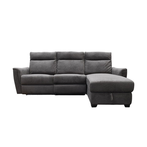 Sala Esquinera Capri Chaise Derecho - Tela Gris